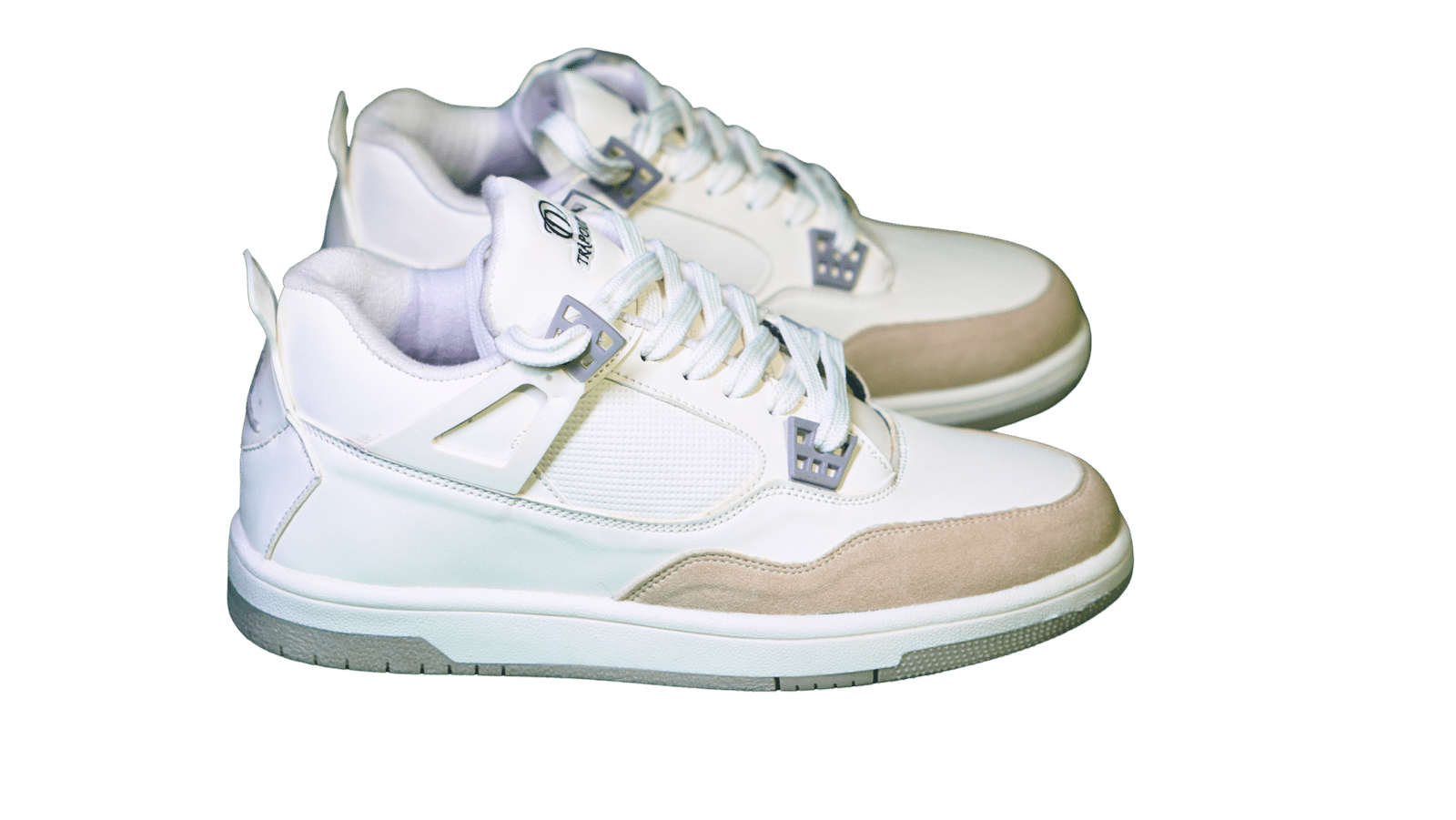 Men's Casual Sneakers Premium White & Beige Design - Image 5