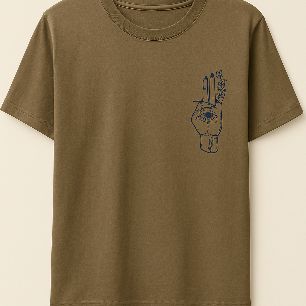 Trapout Men's Yellow Pure Cotton Printed T-Shirt - Geometric Design Round Neck Casual Wear - Image 2